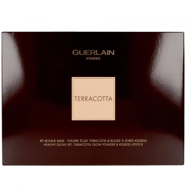 Guerlain Terracotta 3 Piece Set (#344 Sexy Coral 0.12 Oz+ #20 Nude Bronzer 0.3 Oz + Mini Brush + Bag)