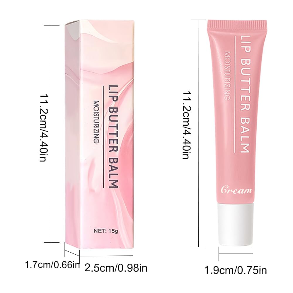 Summer Hydrating Lip Butter Balms Lip Gloss,Natural Vegan Lip Balm Tinted for Instant Moisture,Shine,Hydration Sheer-Tinted,Soothes & Softens Dry Lips,Bálsamo labial hidratante 05#Cream (0.5 FlOz)
