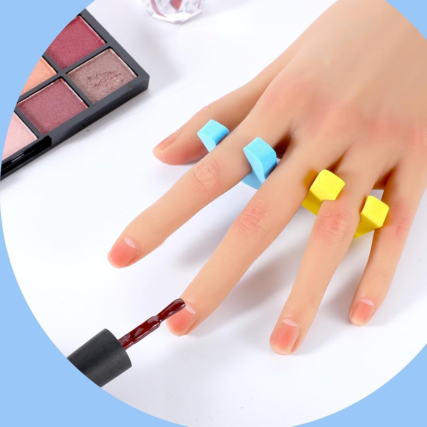 1000 Pcs Individual Toe Separators, Soft Toe Spacers for Pedicures Comfortable Finger Dividers for Manicure Feet Nail Toenails Art Painting Polish Spa