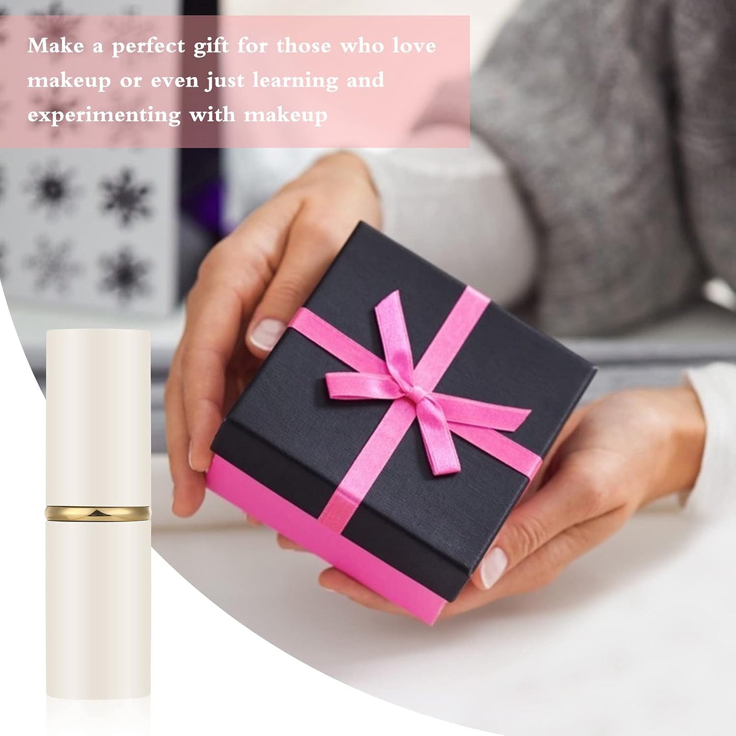 Falliny Retractable Kabuki Makeup Brush, Travel Face Blush Brush, Portable Powder Foundation Sunscreen Brush with Cover for Blush, Bronzer, Buffing, Flawless Powder Cosmetics