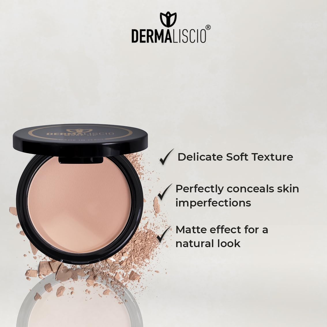 DERMALISCIO Natural glow soul bright highlighter – Highlighter Makeup powder – Natural and Subtle glow – Powder face makeup compatible and easy to use