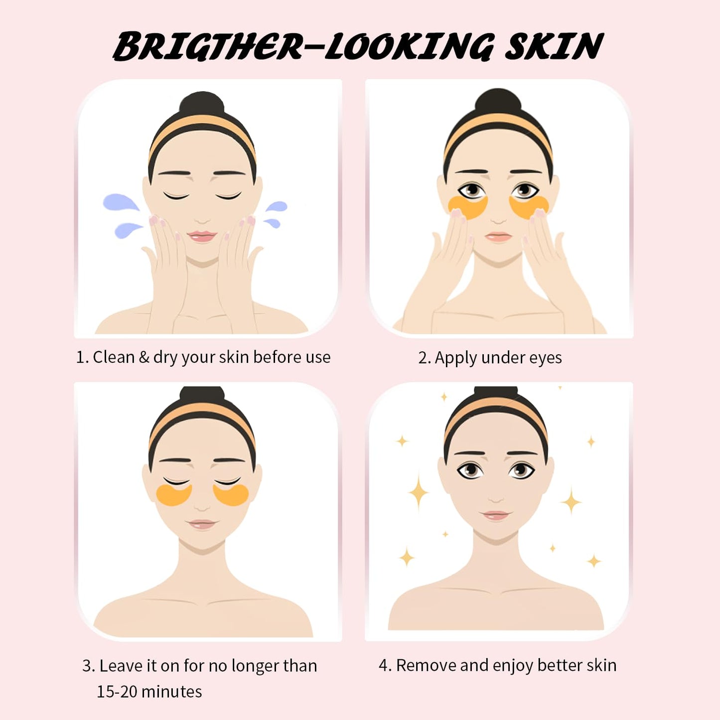 Eye Masks (24 Pairs) - Gifts for Her - Caffeine, 24K Gold and Retinol Under Eye Patches for Puffy Eyes, Dark Circles & Fine Lines, Bachelorette Party Favors, Birthday, Bridesmaid Gifts