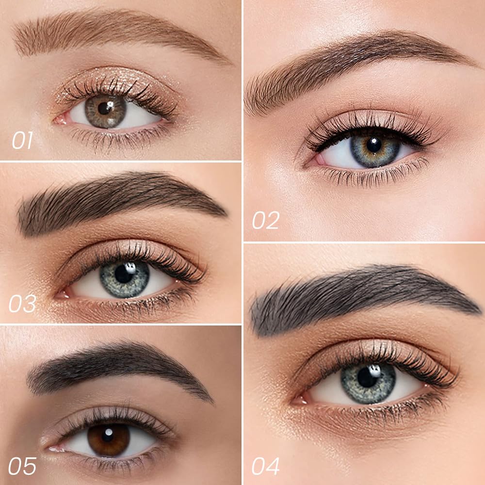 Eyebrow Ink Pencil by Brow Stylist -Micro 4 Point Brow Pen Lift & Snatch Eyebrow Pen Kits,Long-Lasting Waterproof Natural Eyebrow Hair (B-1Pc 01# Light brown)