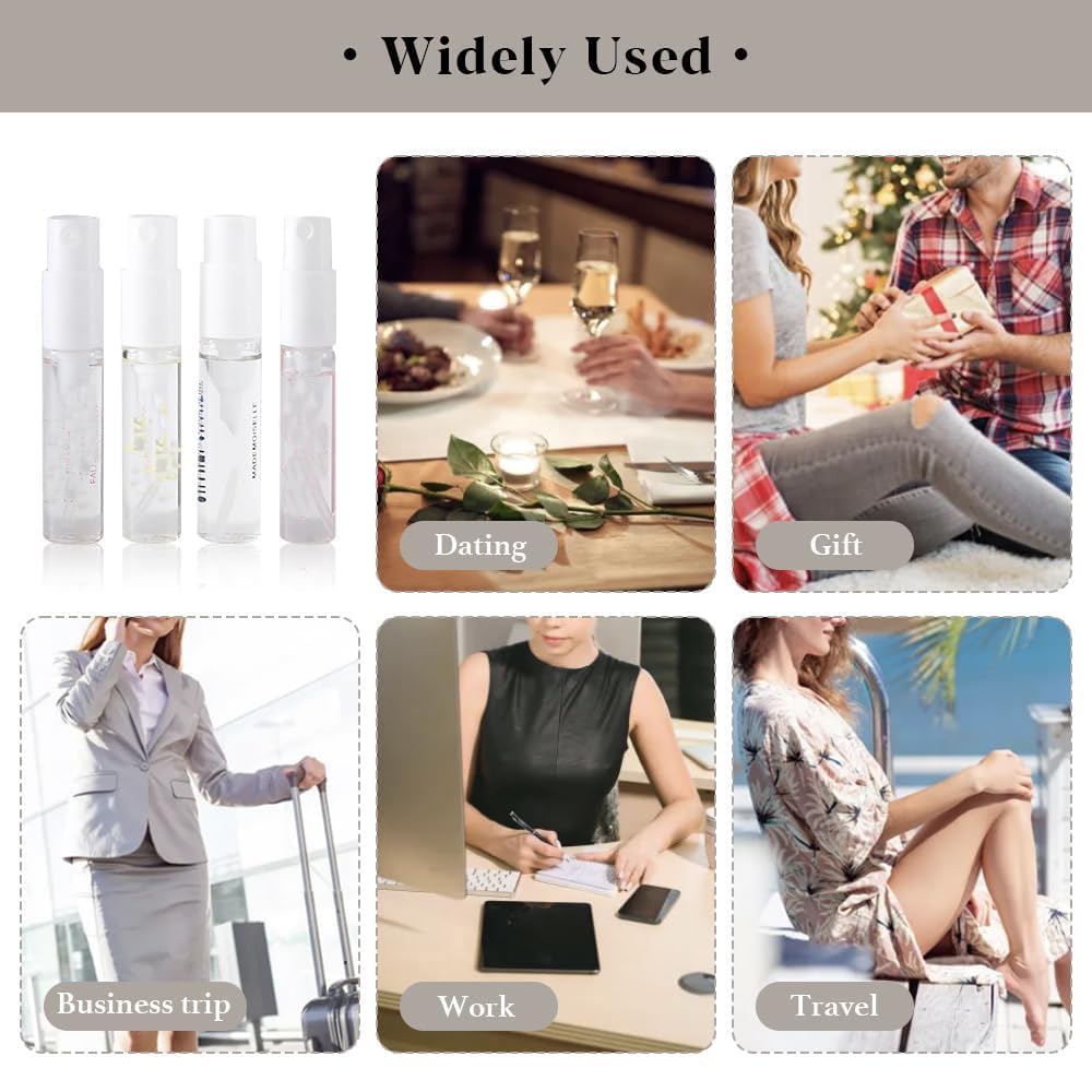 Designer Fragrance Sampler Set-Designer Perfume Sampler Luxury High End Perfume Vial Sample Set (12 Random Samples)