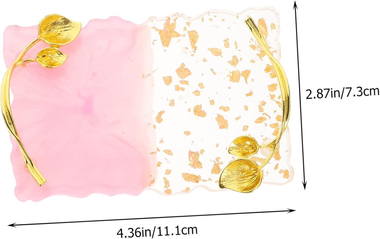 FOMIYES 5pcs Nail Palette Polish Plate Nail Design Nail Dish Makeup Mixing Pallet Nails Stickers Nail Polish Tray Nail Display Tray Vintage Frame Nail Stand Copper Plating Make up Bracket