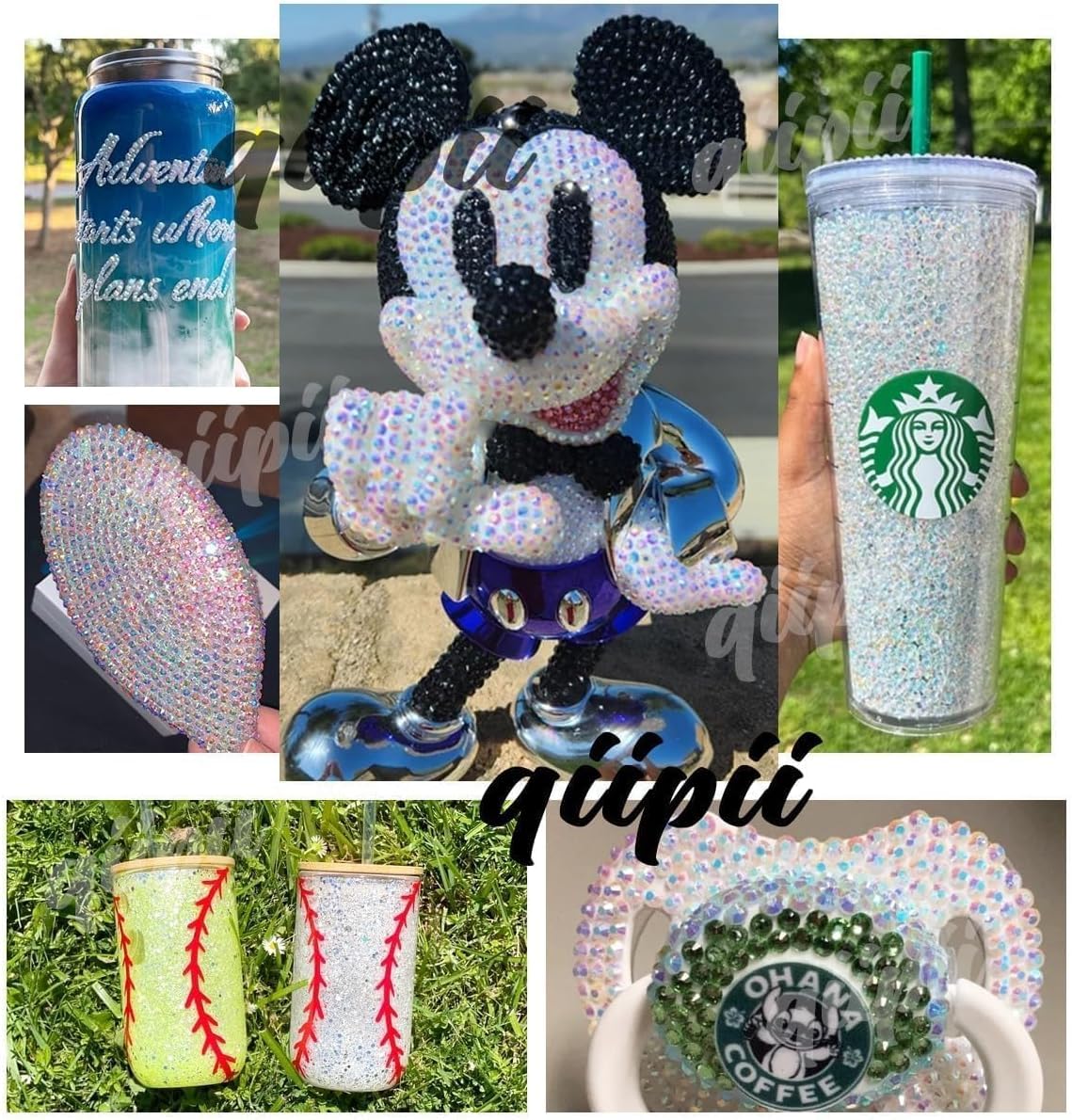 16000PCS Golden Rose AB Resin Rhinestones for Crafting 3mm 4mm 5mm Flatback Jelly Stones Bulk SS10 SS16 SS20 Non-Hotfix Diamonds Crystals Gems for Nails Face Eyes Makeup Mugs Tumblers Bottles Crafts