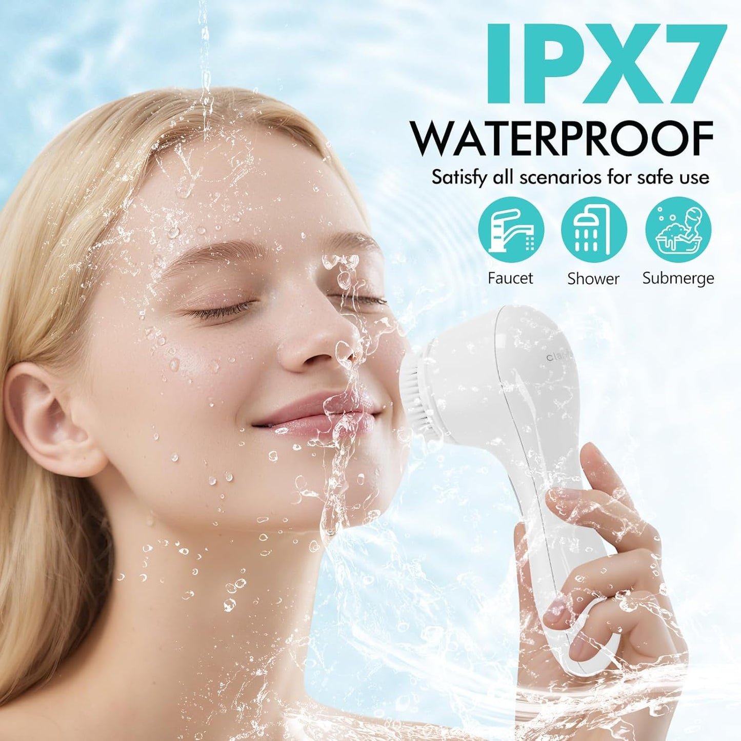 Clarisonic Aria Sonic Cleansing System Facial Cleansing Brush(White)