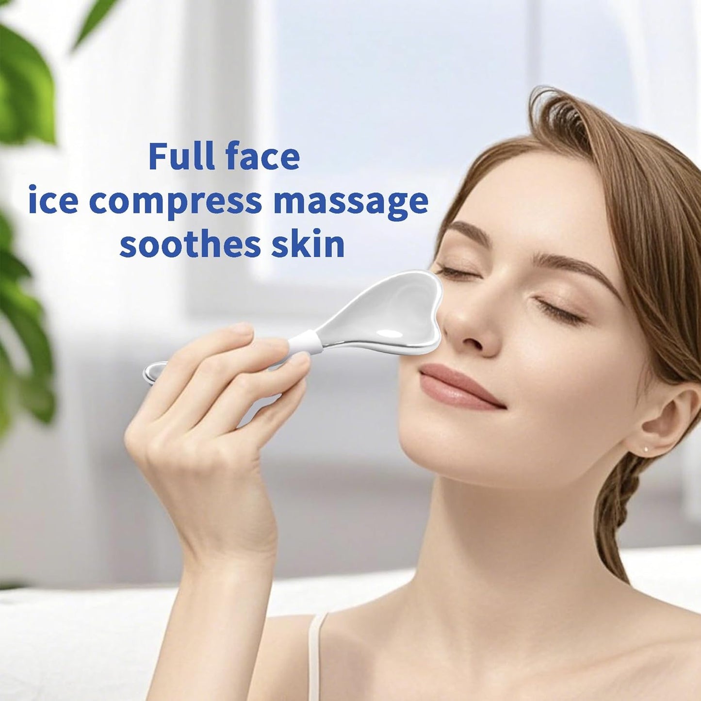 Ice Globes for Face & Eyes, Unbreakable Stainless Steel Cryo Massagers for Skincare Routines, Multifunctional Cold Roller Cooling Globes for Puffiness, Sagging Skin, and Facial Relaxation