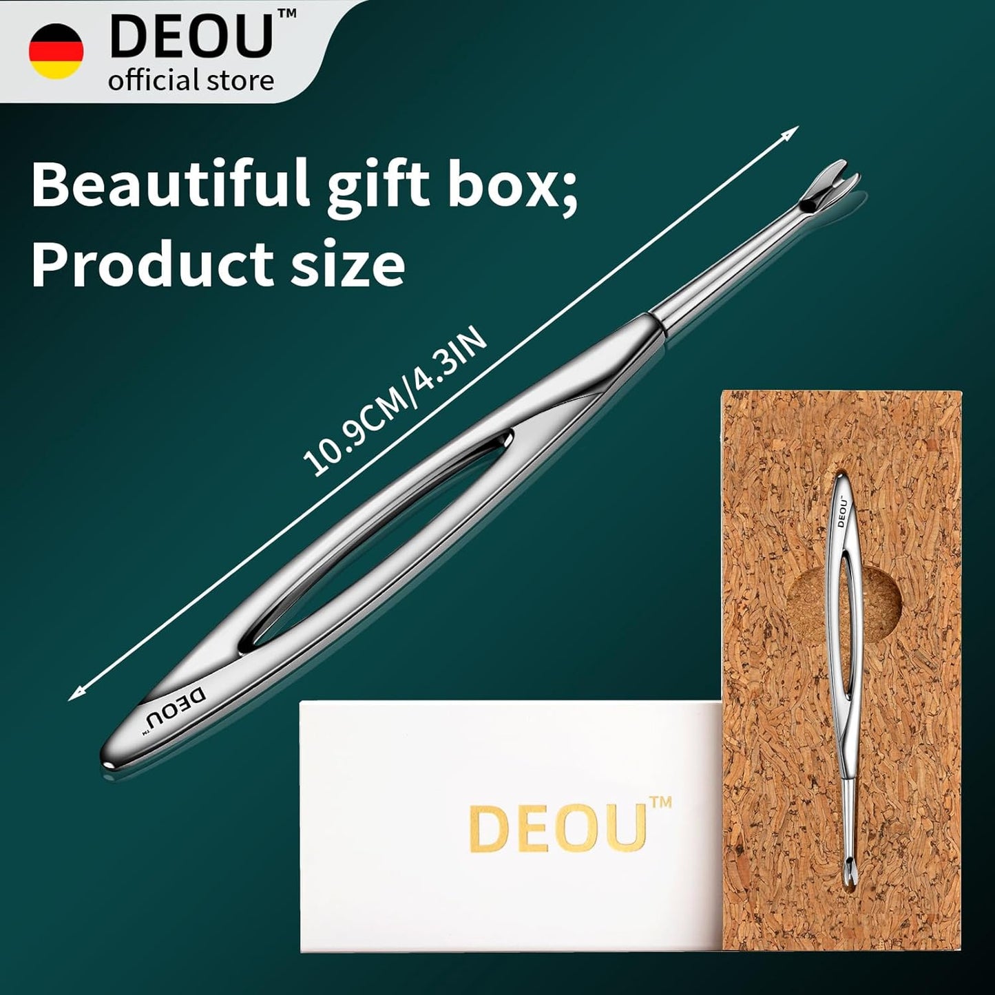 Cuticle Pusher Dead Skin Remover Stainless Steel dead skin fork cuticle trimmer Professional nail art tools Peeler Scraper Clean nail edges cuticle