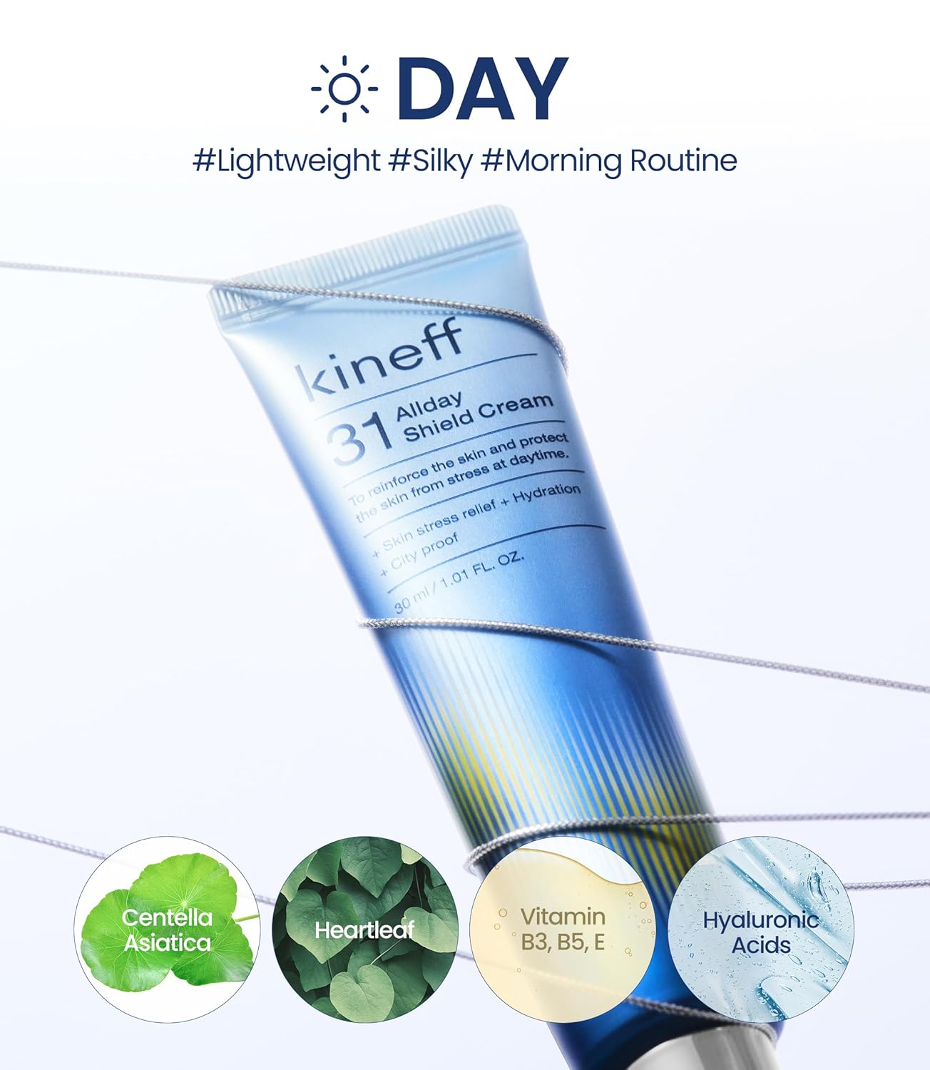 Dermacycle Program All-day & Night 2-Pack Cream for Face, 31 All-Day Shield Cream & 102 Night Renewal Cream, Centella Asiatica and Niacinamide, Korean Skincare (New Package)