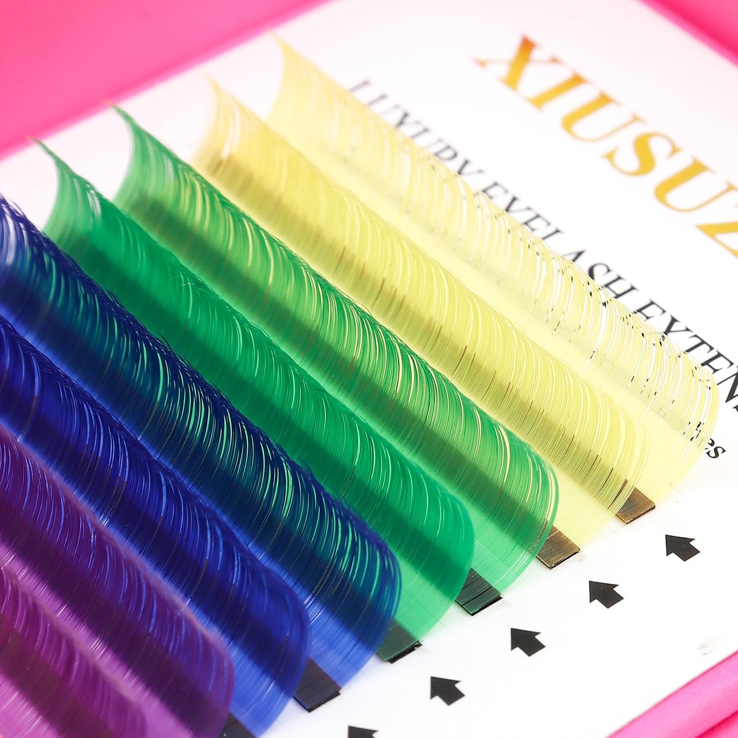 Eyelash Extensions Colored Lashes Extension 0.07 C Curl Lashes 13mm Classic Lash Extensions Soft Individual Lashes 16 Rows Natural False Eyelashes Volume Lashes Professional Use(Colored,0.07-C,13mm)