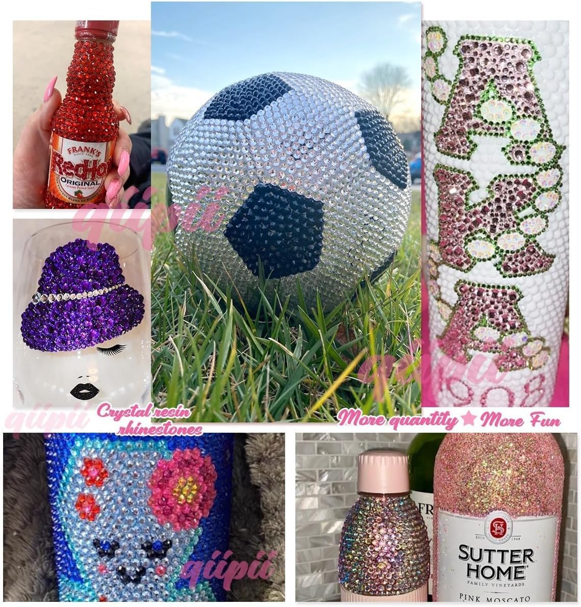 16000PCS Cyan Green Crystal Resin Rhinestones for Crafting 3mm 4mm 5mm Teal Blue Flatback Stones Gems Non-Hotfix Diamonds Crystals Charms for Nails Face Eyes Makeup Tumblers Bottles DIY Crafts