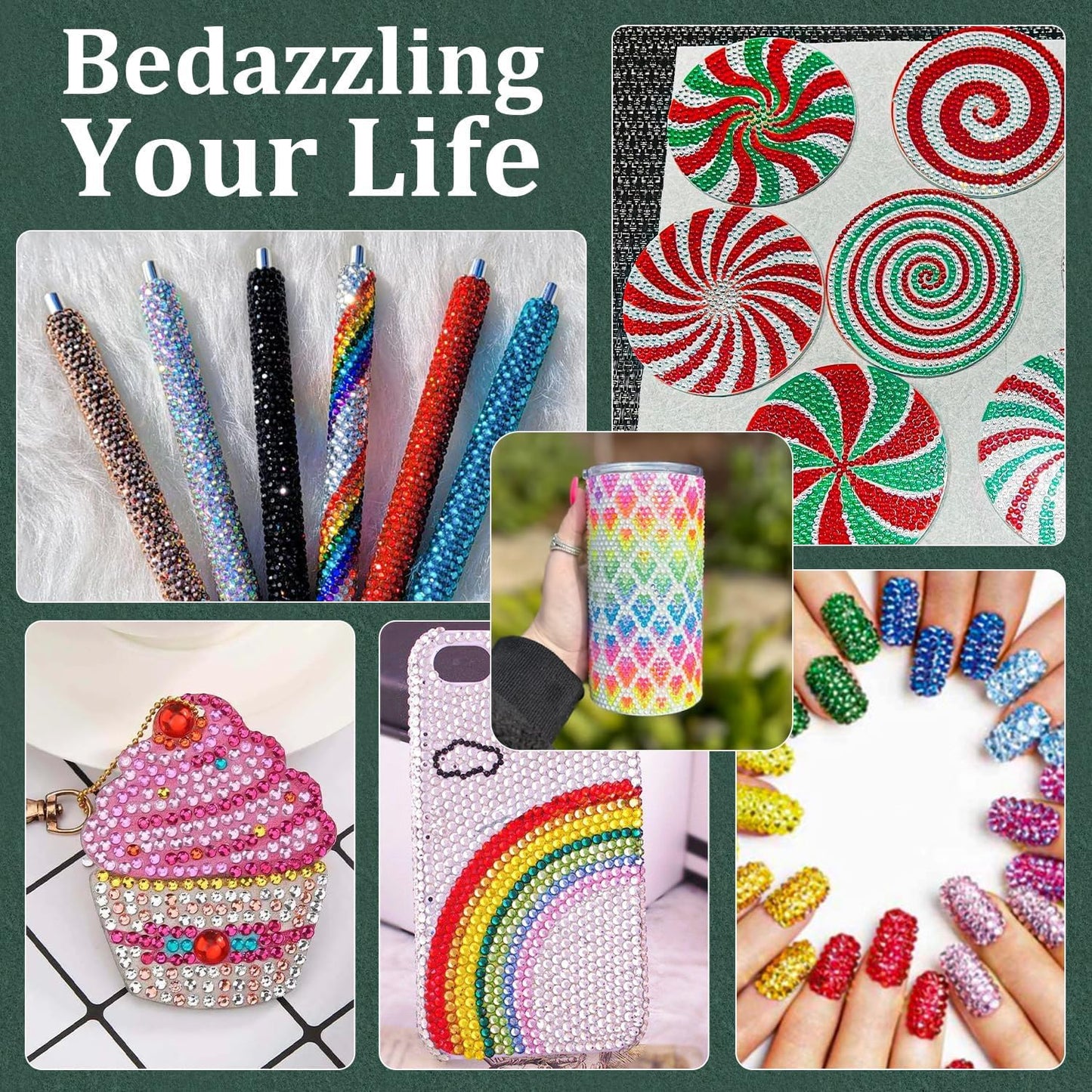 Resin Rhinestones for Crafting with B7000 Jewelry Glue, 1 Box Red Zircon Flatback Crystals with 3Pcs 10ml Glue for Bedazzling Crafts DIY Nail Art Makeup,Non Hotfix Gems for Clothing Shoes