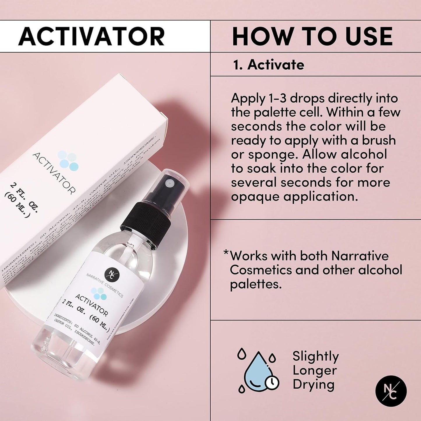 FX Alcohol-Activated Palette, Activator, and Remover Kit, Professional SFX Makeup Set Multicolor