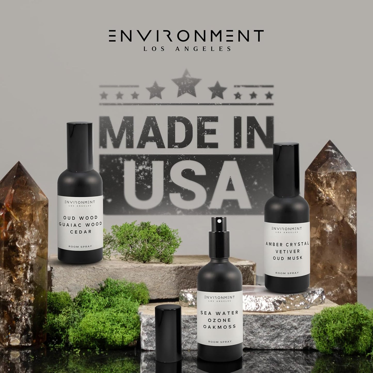 ENVIRONMENT Inspired by 5-Star Hotels EDT Room Spray, 100ml Air Freshener (Blonde Woods | Rose | Black Fig) Home Fragrance Accessories, Room Perfume, Room Deodorizer, Vegan & Cruelty-Free