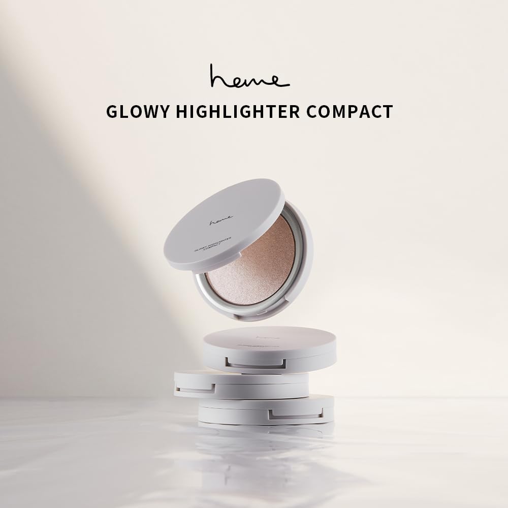 heme Glowy Highlighter Compact 5.5g (01 Rosy Dew)