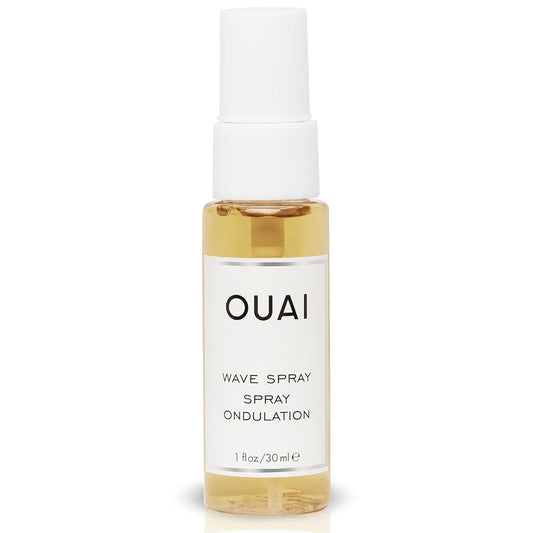 OUAI Wave Spray Travel Size - Coconut Oil & Rice Protein Texturizing Mist for Beach Waves, Volume & Shine - Paraben-Free, Safe for Color & Keratin-Treated Hair (1.7 fl oz)