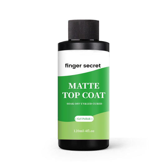 120ml/4floz Matte Top Coat for Gel Nail Polish,Fashion Matte Nail Polish,Nail Supplies for DIY in Salon or Home Use.