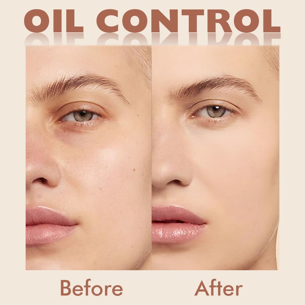 evpct Oil Control Pressed Face Powder Compact for Women, Translucent Setting Powder Makeup Foundation for Women, Waterproof Long Lasting Lightweight, polvo compacto de maquillaje, 125 Ivory Buff