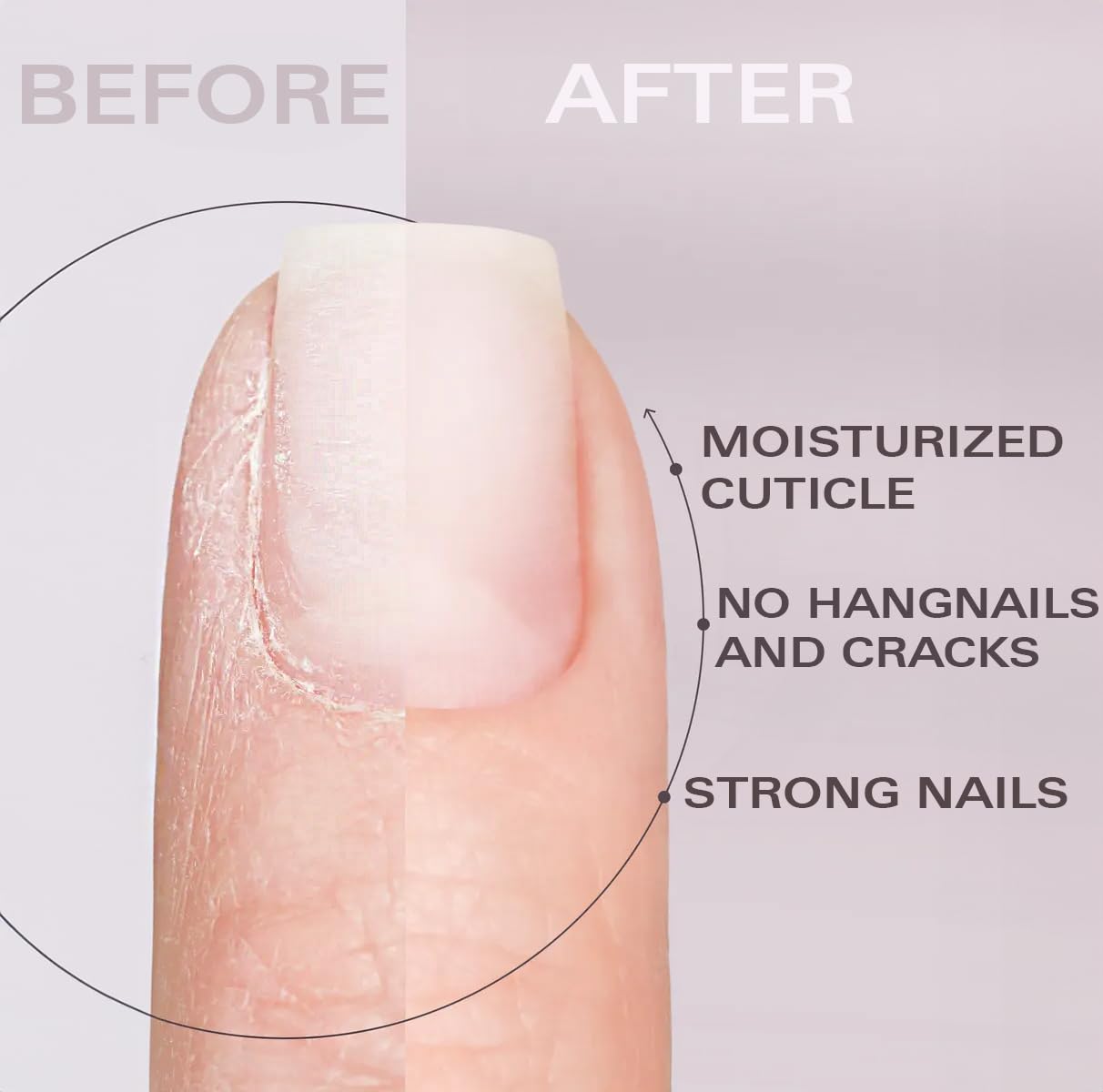 Nail Oil Cuticle Pen - Lavender - Nail Strengthener & Growth Serum with Vitamin A, D, E, B5, Grapeseed & Natural Oils - Repair for Brittle, Peeling, Thin Nails - Twist Brush Pen