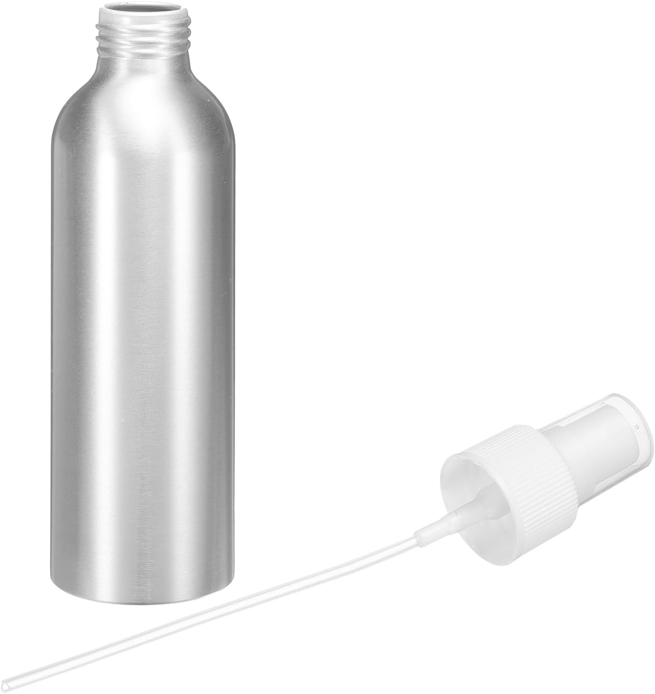 HARFINGTON Aluminum Fine Mist Spray Bottles 150ml/5oz Metal Small Liquid Alcohol Refillable Travel Container with White Plastic Nozzle Cap for Perfume Skincare Cosmetic Storage Bottle