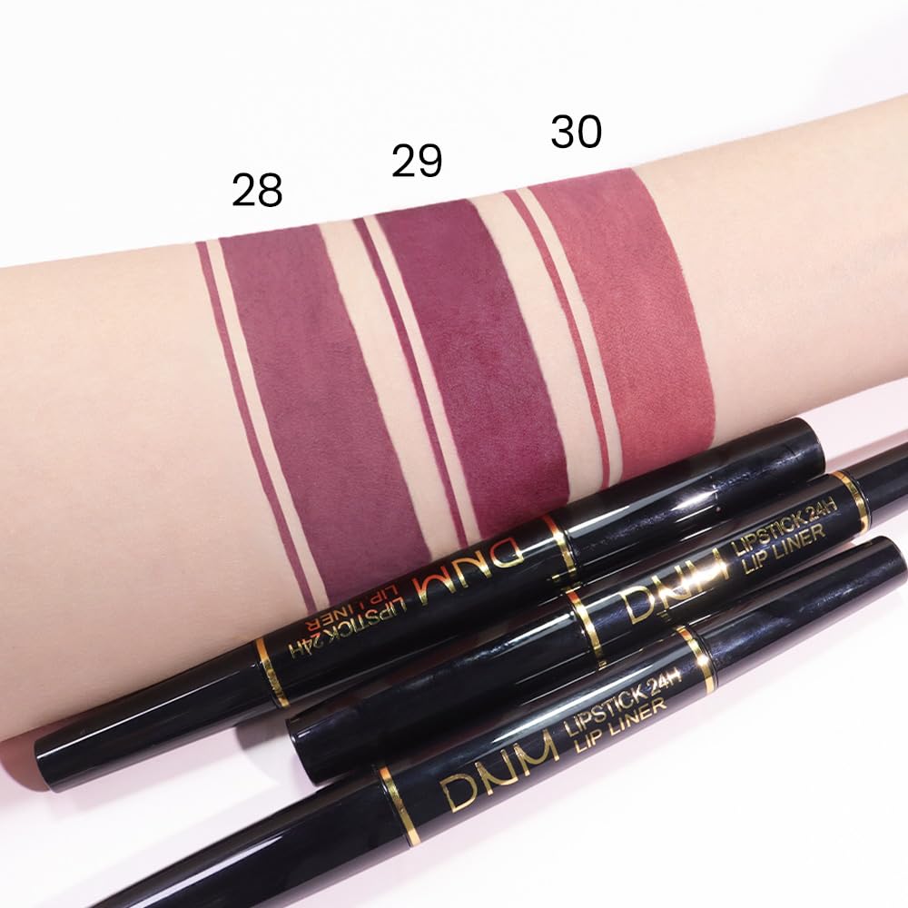 evpct 1Pcs More Berry Lip Liner and Lipstick Set Kit for Women, Matte Lips Kit with Lip Liner Lip Stains Long Lasting Waterproof 24 Hour Lipstick and Lip Liners Combo Lipliners Pencil 29#