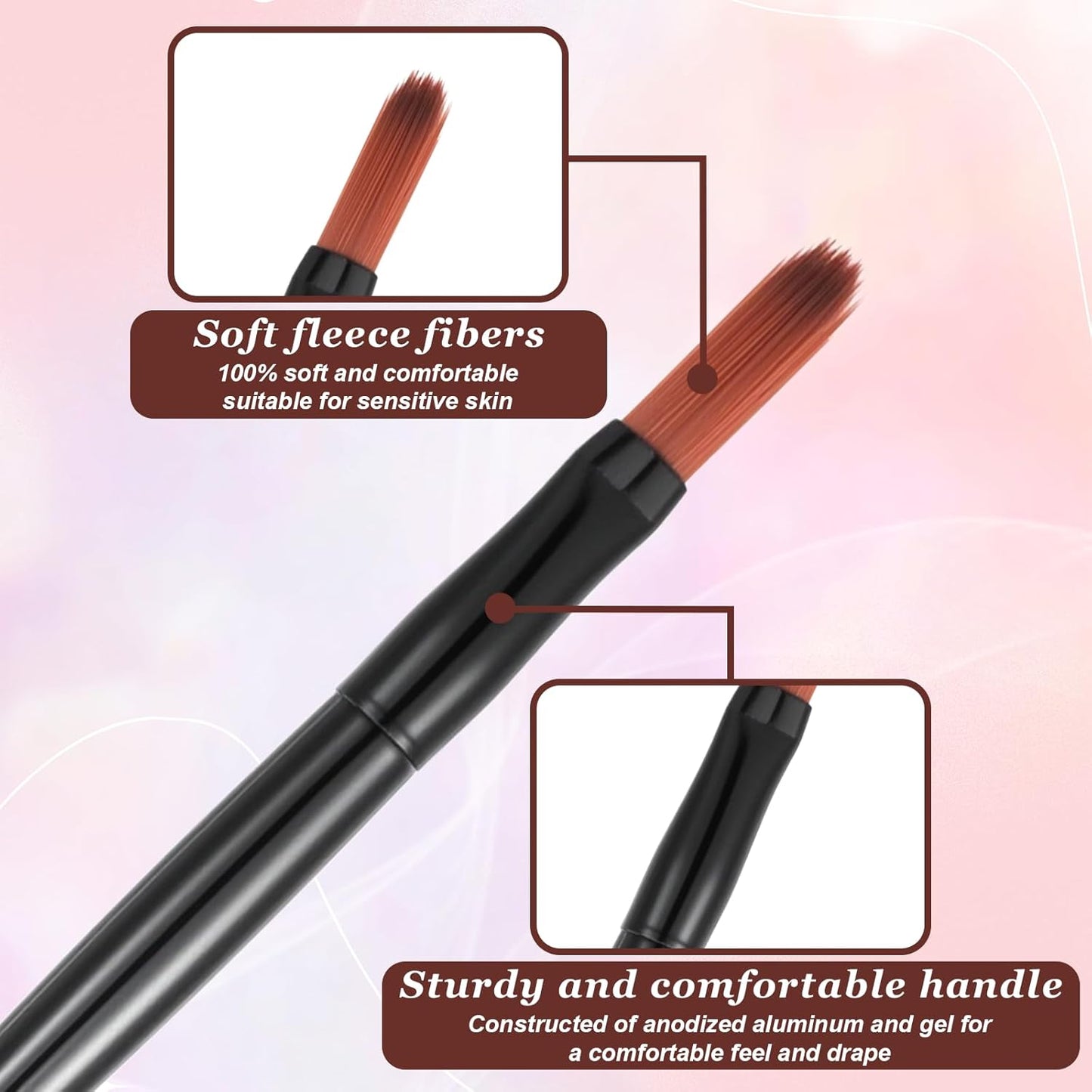 120Pcs Disposable Lip Brushes for Lipstick Brush Applicator Lip Applicators Lips Makeup Brushes for Concealer Eye Shadow Eyebrow Foundation Blending Cosmetic Tool