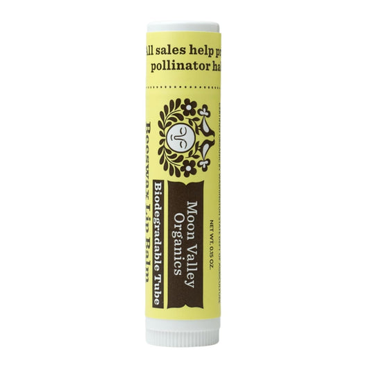 Moon Valley Organics Beeswax Lip Balm for Moisturizing Lips and Cuticles (VELVETY VANILLA, 1-Pack)