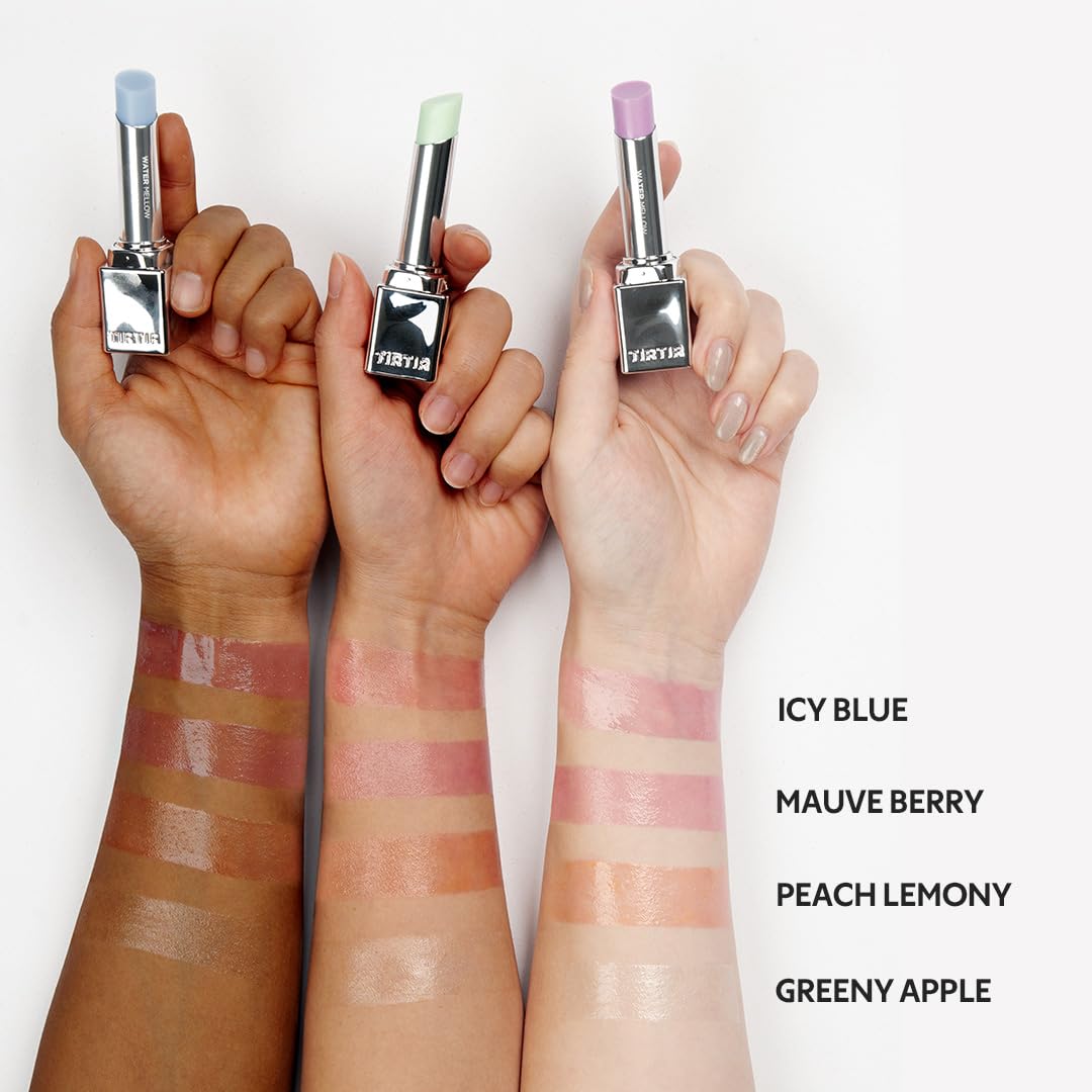 TIRTIR Water Mellow Lip Balm, 02 Mauve Berry, 0.11 Fl Oz – pH Color Changing Organic Korean Lip Care, Lightweight Deep Hydration Lip Moisturizer for Women Men, Paraben Free