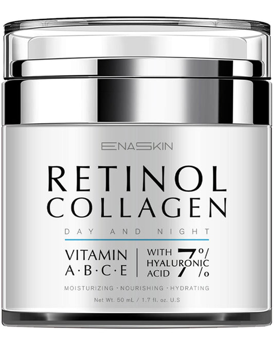 EnaSkin Retinol Cream for Wrinkles: Face Neck Collagen Cream for Tightening Skin - Anti Aging Facial Moisturizer Day and Night for Women and Men 1.7 Fl OZ