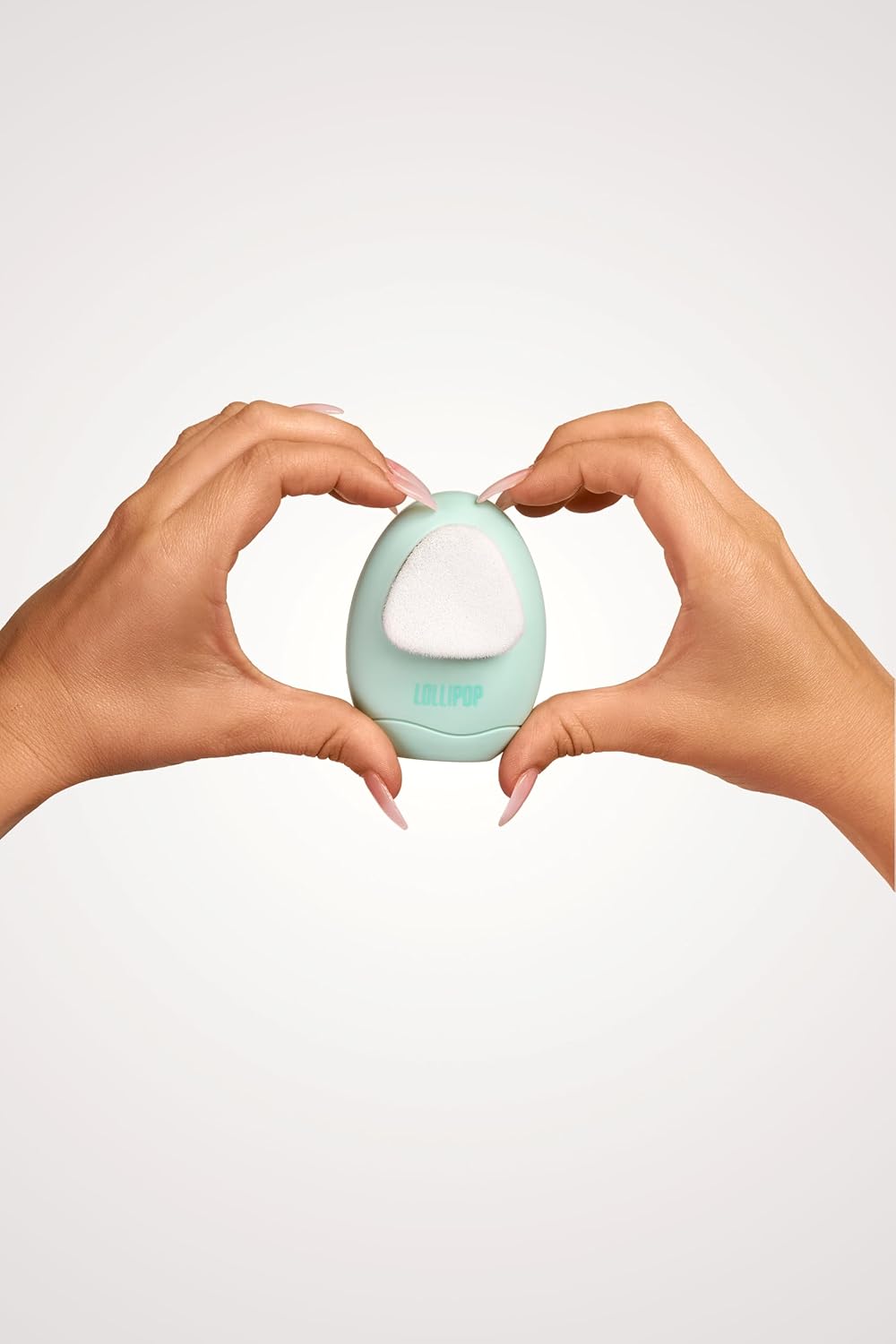 LOLLIPOP Dual-Sided Facial Cleansing Brush | Palm Size Silicone Face Exfoliator and Soft Fiber Cleanser | Manual Face Scrubber for Pores, Makeup Removal, Blackhead and Skincare Routine, Minty