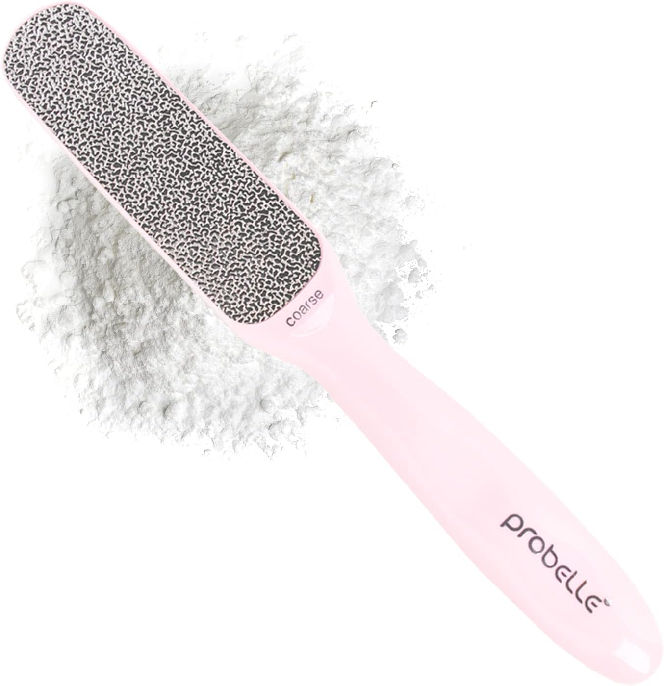Probelle Double Sided Multidirectional Nickel Foot File Callus Remover - Immediately Reduces calluses and Corns to Powder for Instant Results, Safe Tool (Pink)
