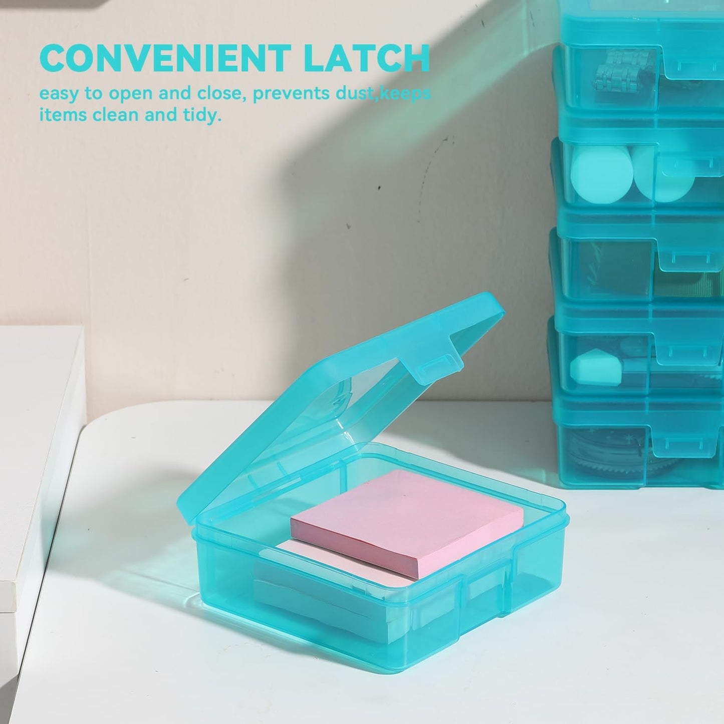 18 Pack Small Plastic Storage Containers Clear Arts & Crafts Storage Boxes & Organizers Stackable Small Containers With Lids For Organizin (Set 5)