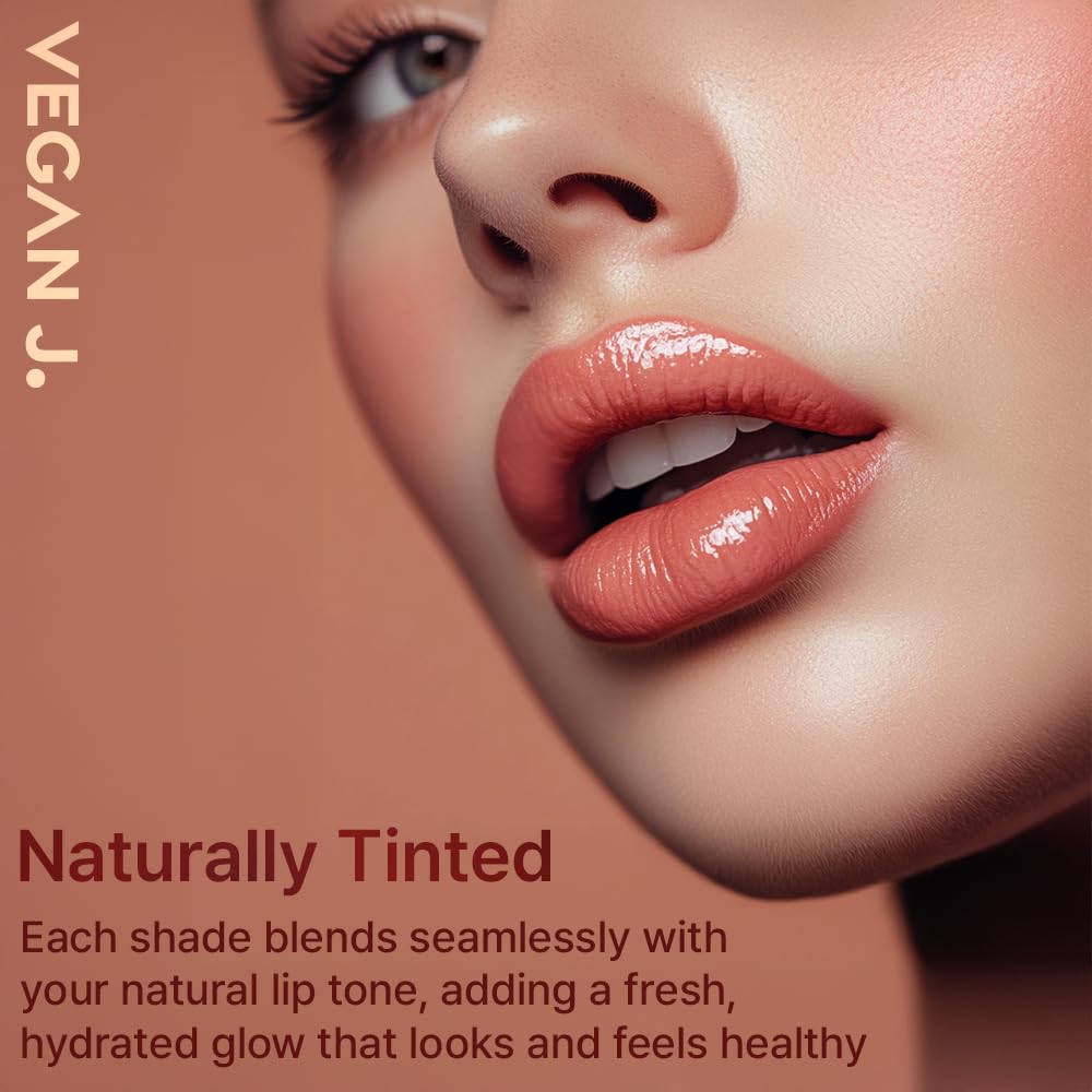 Lip Balm – Long-Lasting Hydration with Natural Color – Korean Beauty, Oasis Plant Complex, Silicone-Free, Vegan & Cruelty-Free Lip Care (003 Sunset Coral)