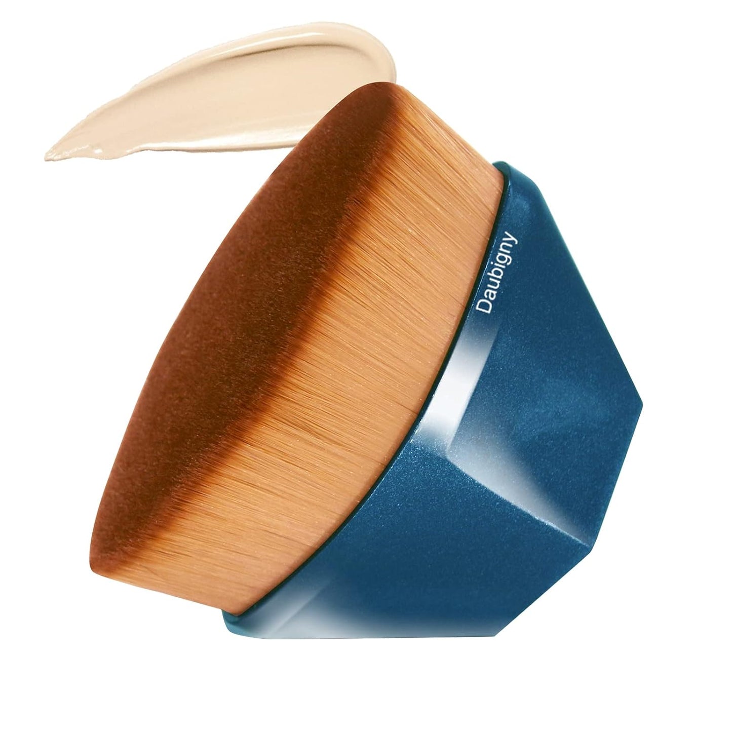 Daubigny Perfect Makeup Brush for Face Blush Foundation Brush for Blending Liquid, Cream or Flawless Powder Cosmetics with Protective Case (Blue)