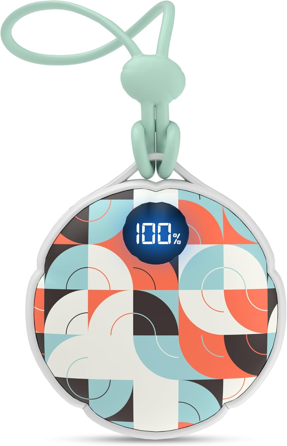 FrSara Hand Warmers Rechargeable, Hangable Electric Hand Warmer w/ 4000mAh Last 10 Hours, 3-Level Heat w/Strip, Light & Display, Gift for Outdoors Camping Hiking Skiing Raynauds & Christmas