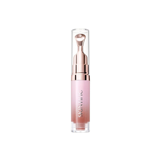 Hydrating Brightening Lip Serum, Nourishing Hydration Tinted Lip Stain, Plumping Lip Gloss with Polypeptide Squalane (02 Coral Rose)