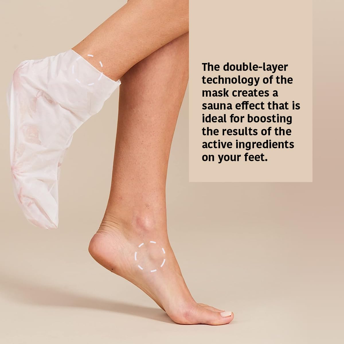 IROHA NATURE Nourishing Foot Mask Socks with Argan & Macadamia Oil | 15 Pairs | Intensive Treatment for Dry & Dehydrated Feet | Flash Effect | Natural & 100% Vegan