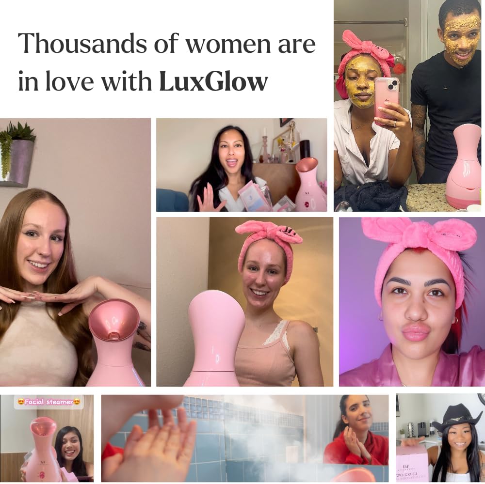 Facial Steamer Spa Kit with Complimentary 6 Skin Care Tools | Face Steamer for Facial Deep Cleaning with Towel Warmer & Humidifier Mode| Self Care Gifts for Women, Spa Gifts, Birthday Gifts for Women