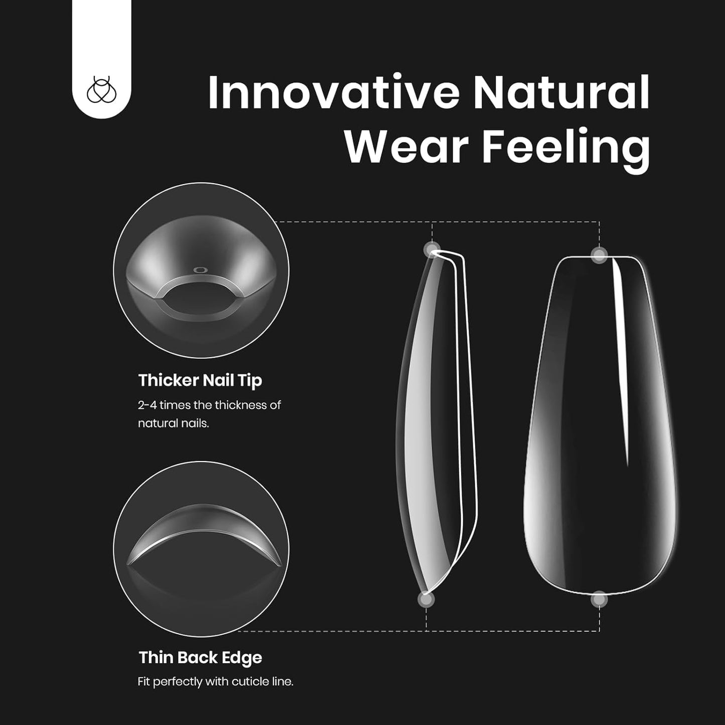 Beetles Soft Gel Nail Kit Medium Coffin Easy Nail Extension Set 5 In 1 Nail Glue Base Coat with Pre shaped Nail Tips and Led Nail Lamp Acrylic Nail Clipper Gifts for Women