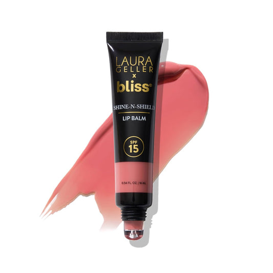 LAURA GELLER NEW YORK x Bliss Shine-n-Shield Lip Balm SPF 15, Bliss on the Beach - Nourishes, Hydrates & Protects Lips