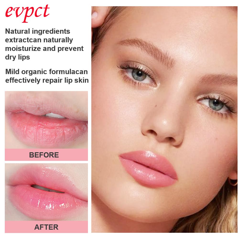 evpct 2Pcs Avocado Tinted Lip Balms PH Lip Color Changing Lipstick Balm Stain Gift Set Queen for Women Girls Korean Mood Long Lasting Color Change Light Pink Lipstick Lip Tint Plumper Gloss 10#