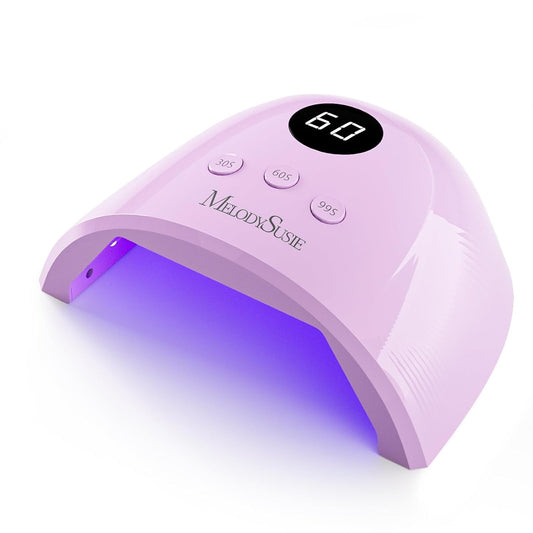 MelodySusie UV Nail Lamp, Plus30F UV Light for Gel Nails LED Nail Dryer with 3 Timer, Smart Sensor, LCD Display Fast Curing Gel Nail Polish Nail Art Tools Manicure Accessories-Purple