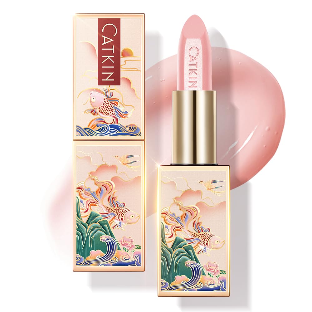 CATKIN Tinted Lip Balm Sheer Lip Stain Ultra Hydrating Lip Moistrurizer Lip Care with Vitamin E Nourishing For Cracked & Dry Lips 0.12 oz C16 CINNAMON - Light Pink