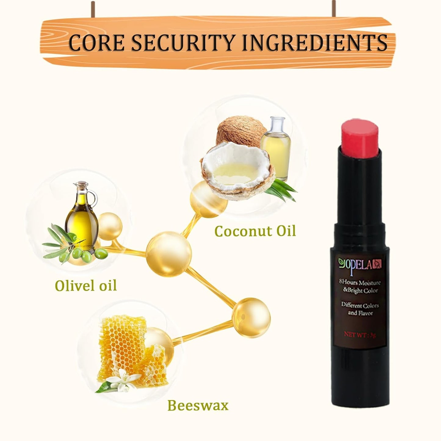 Yopela 5 Pack Tinted Lip Balm Stocking Stuffers Tinted Chapstick - Moisturizing Lips - No Petroleum, Chemicals, Gluten, or Phthalat Valentine's Gift