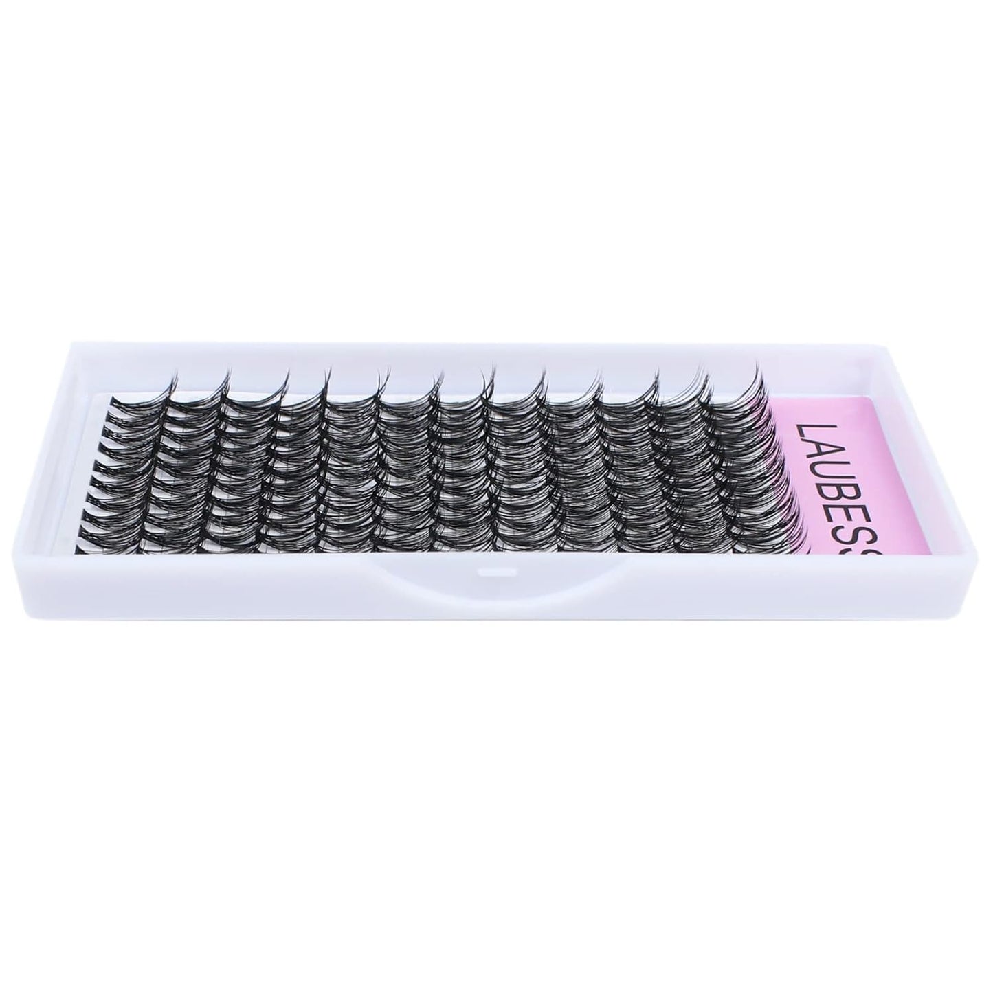 Eyelash Clusters LAUBESS Lash Clusters Individual Lashes Cluster Eyelash Extensions DIY at Home Waterproof Cluster Lashes (30D-D-14)