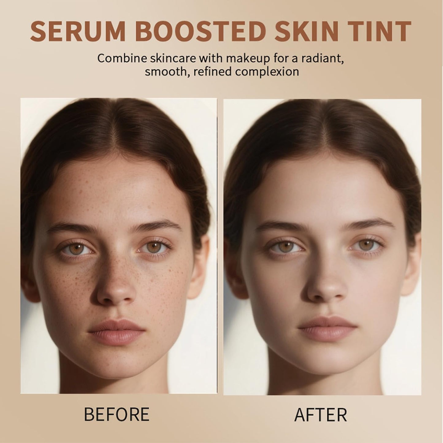 Foundation Stick - Skin Tint & Contour Stick, Serum-Boosted Beauty Balm, Buildable Coverage, Natural Finish, Long-Lasting Wear, For Many Skin Tones (06#)