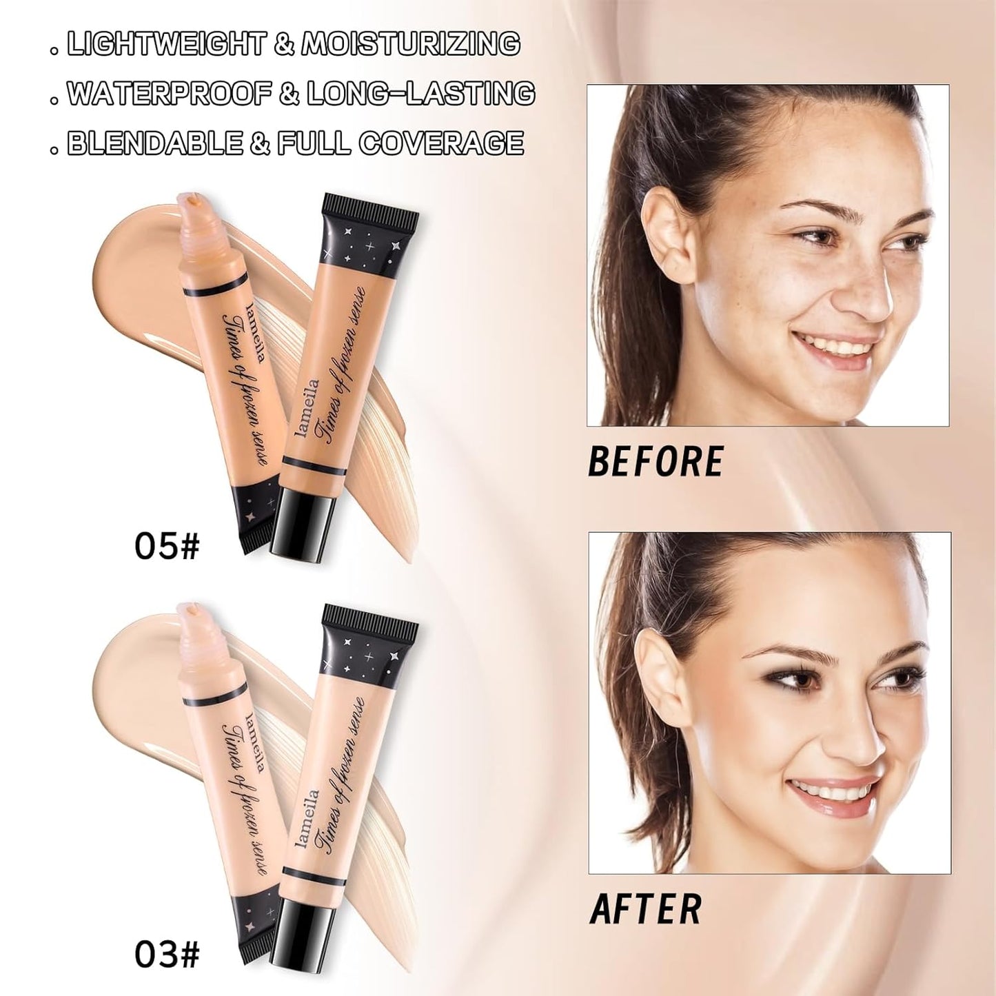 Makeup Kit For Girls Teens Women, Makeup Set, Makeup Present,Includes Eyeshadow Palette, Foundation, Eyebrow Pencil, Eyeliner, Lip Gloss, Counter Stick, Makeup Brush Set Bag & Sponge