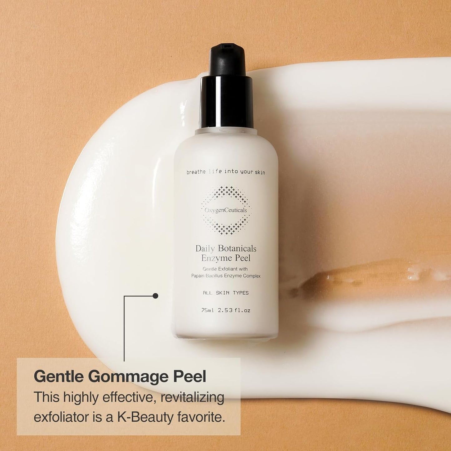 Daily Botanicals Enzyme Peel – Gentle Exfoliating Gommage with Pineapple & Papaya Extracts, Natural Enzyme Peel for Refines Pores & Smooths Texture 8.45 fl.oz (250ml)