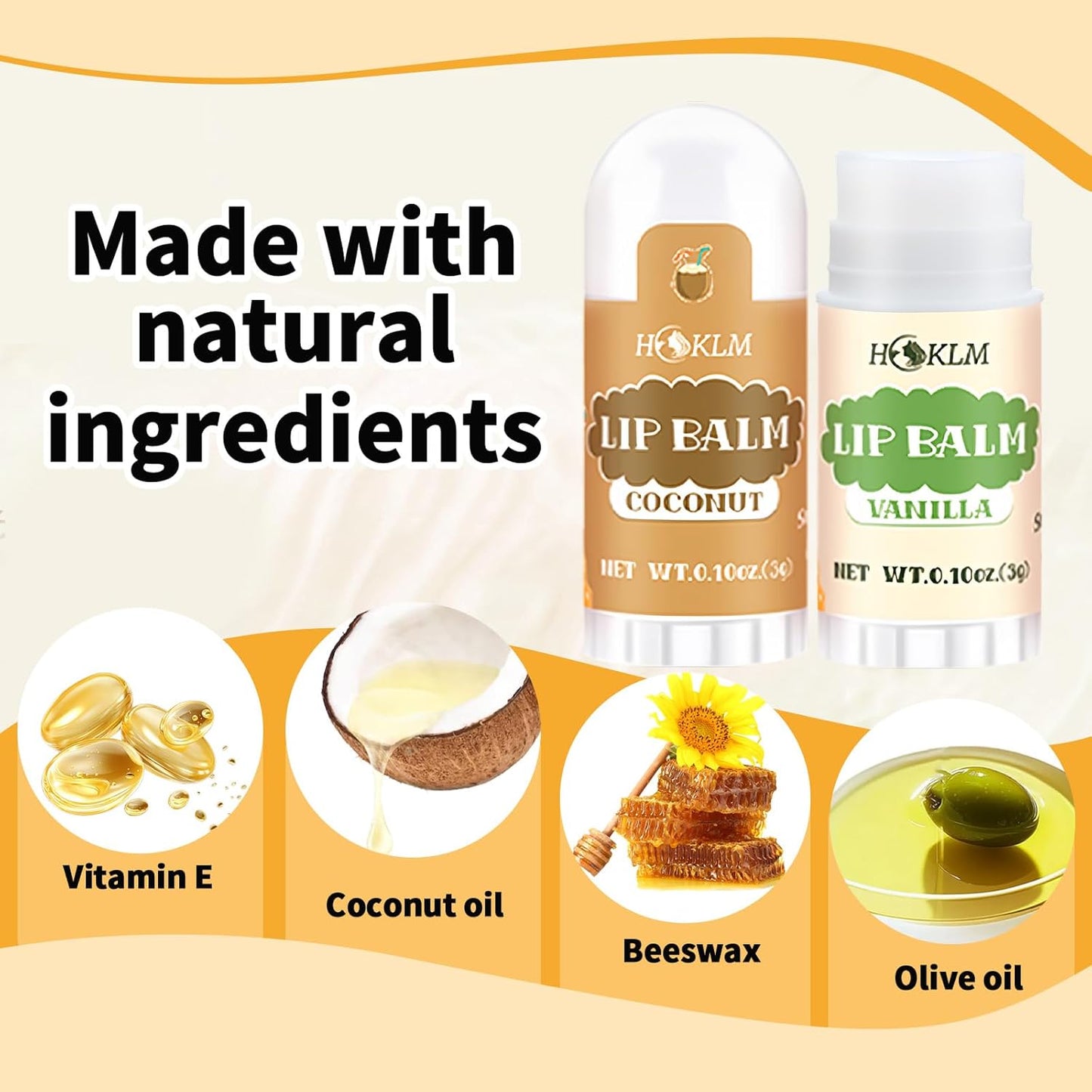 Mini Lip Balm 25 Pack, Natural Lip Balms with Vitamin E and Coconut Oil. Moisturizes for Dry Lips, Perfect for Party Favors, Gift Bags and Small Gifts-13 Flavors